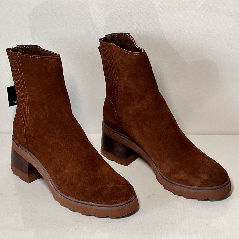 DOLCE VITA Martey H2O Taupe Suede Waterproof Bootie